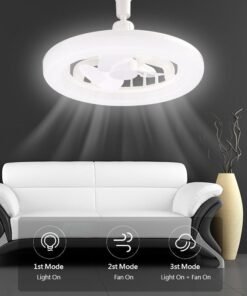 Alternative view of مروحة سقف 2 في 1 بمصباح LED