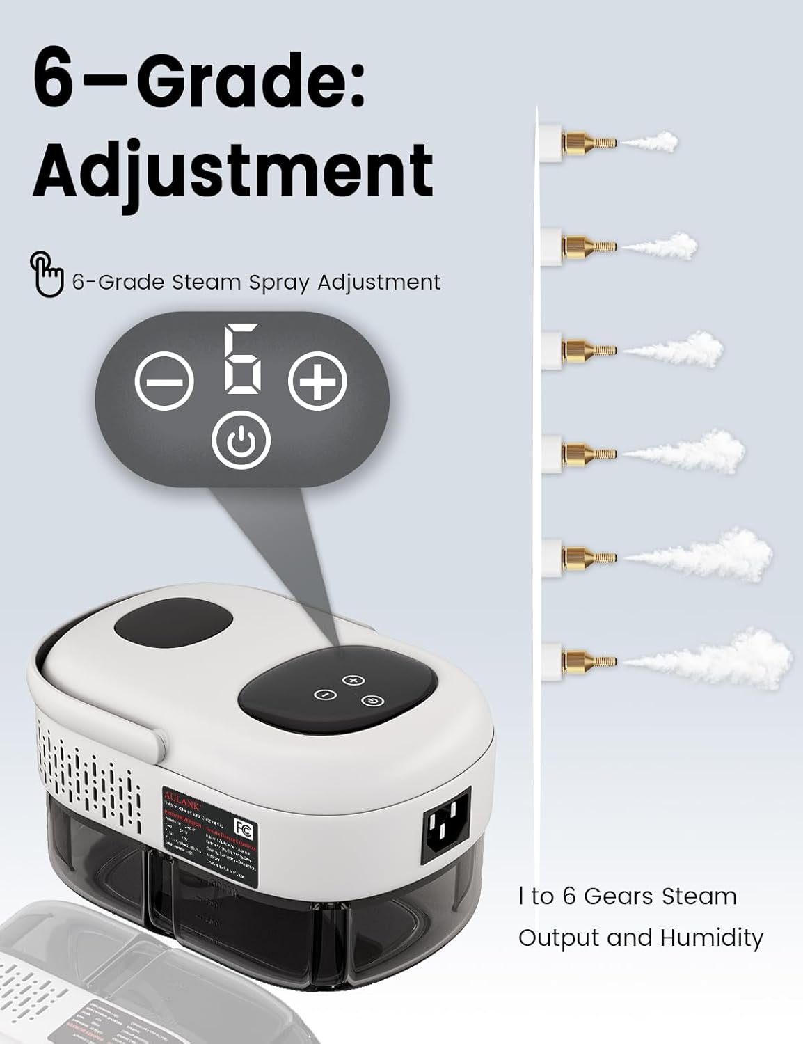 جهاز التنظيف والتعقيم بالبخار 6x1 بقوة 2500 واط - الصورة 5