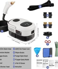 Alternative view of جهاز التنظيف والتعقيم بالبخار 6x1 بقوة 2500 واط